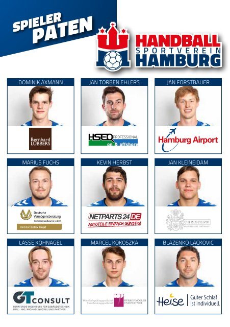 Doppel-Hallenheft Handball Sport Verein Hamburg - SG Flensburg Handewitt II - MTV Braunschweig