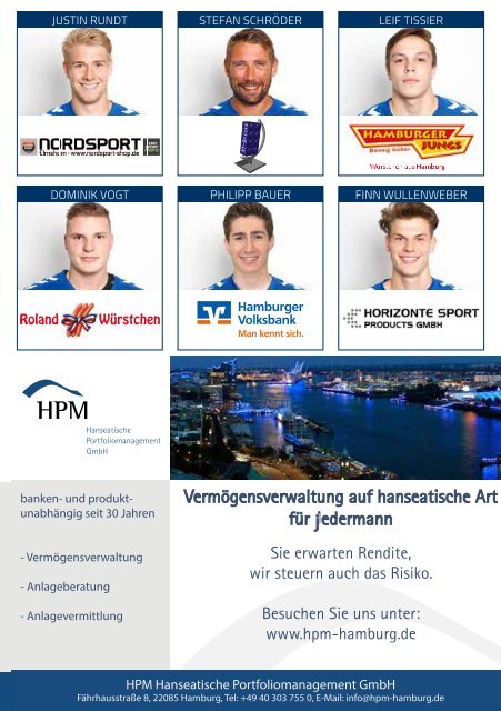 Doppel-Hallenheft Handball Sport Verein Hamburg - SG Flensburg Handewitt II - MTV Braunschweig