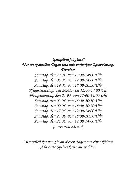 Spargelbuffet satt 2018