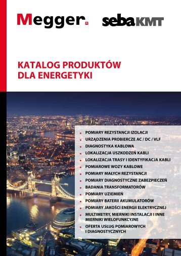 Katalog MEGGER energetyka