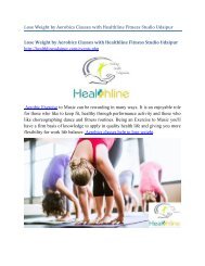 Lose Weight by Aerobics Exercises with healthline Fitness Studio