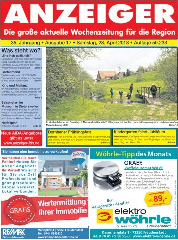 Anzeiger Ausgabe 1718