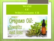 Certified Wild Mediterranean Oregano Oil