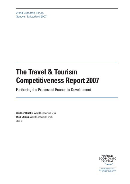 The Travel & Tourism Competitiveness Report 2007 - World Economic ...