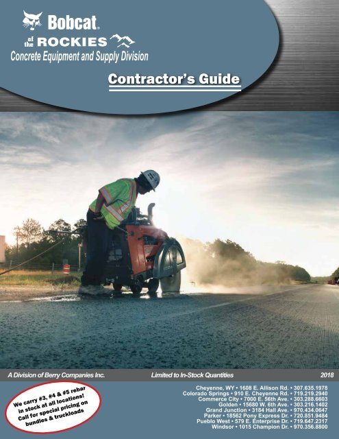 2018 Concrete Equipment and Supply - Contractor's Guide