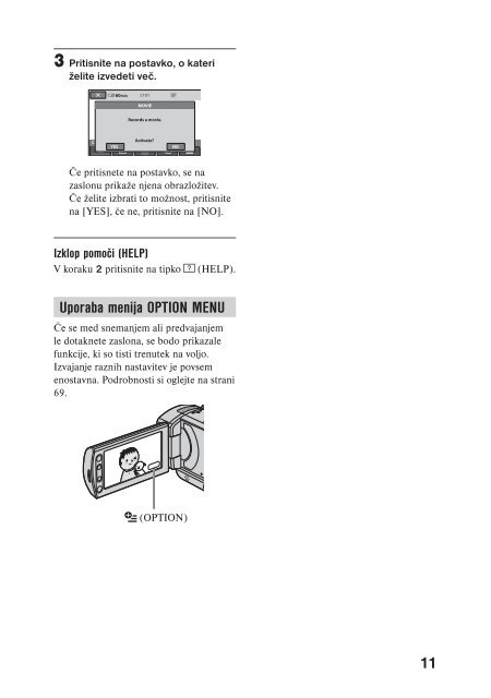 Sony DCR-SR55E - DCR-SR55E Mode d'emploi Slov&eacute;nien