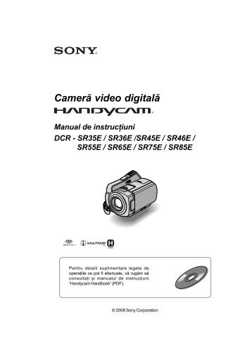 Sony DCR-SR55E - DCR-SR55E Mode d'emploi Roumain