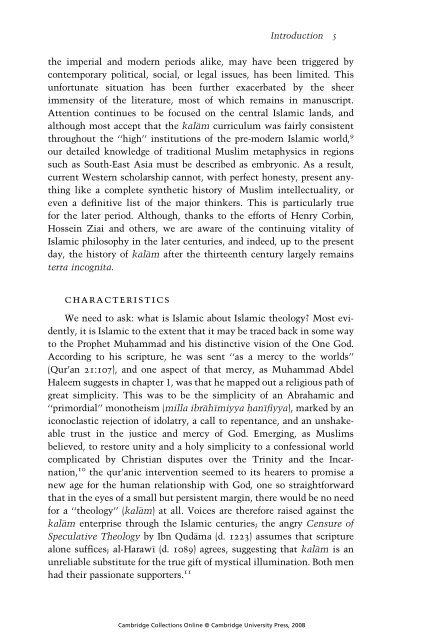 Abdal Hakim Murad - The Cambridge Companion to Islamic Theology