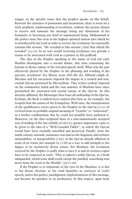 Abdal Hakim Murad - The Cambridge Companion to Islamic Theology