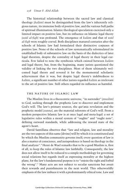 Abdal Hakim Murad - The Cambridge Companion to Islamic Theology