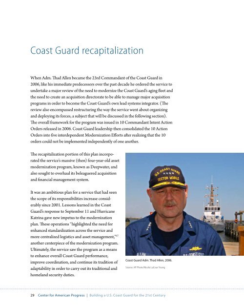 Building a U.S. Coast Guard for the 21st Century - Center for ...