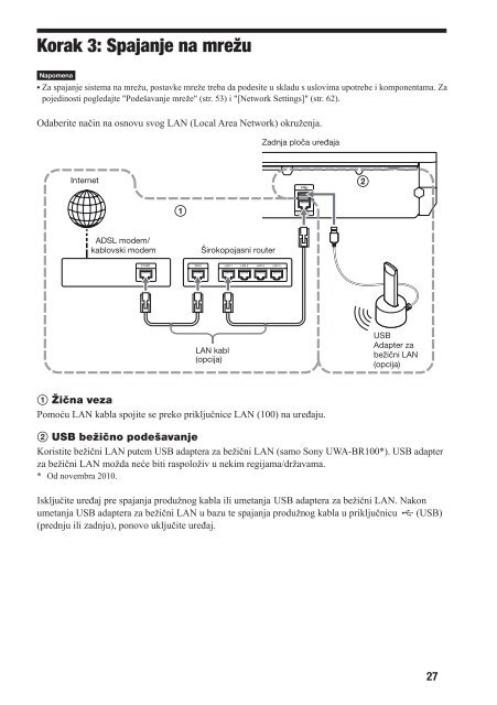 Sony BDV-E880 - BDV-E880 Mode d'emploi Serbe