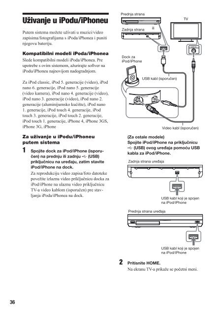 Sony BDV-E880 - BDV-E880 Mode d'emploi Serbe