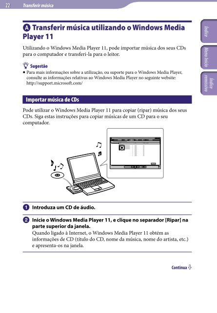 Sony NWZ-E444 - NWZ-E444 Istruzioni per l'uso Portoghese