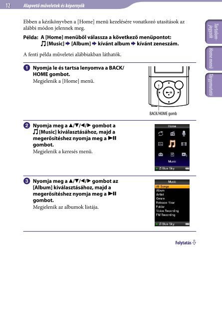 Sony NWZ-E444 - NWZ-E444 Istruzioni per l'uso Ungherese