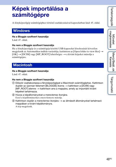 Sony MHS-FS2 - MHS-FS2 Istruzioni per l'uso Ungherese