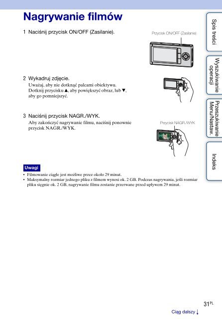 Sony MHS-FS2 - MHS-FS2 Istruzioni per l'uso Polacco