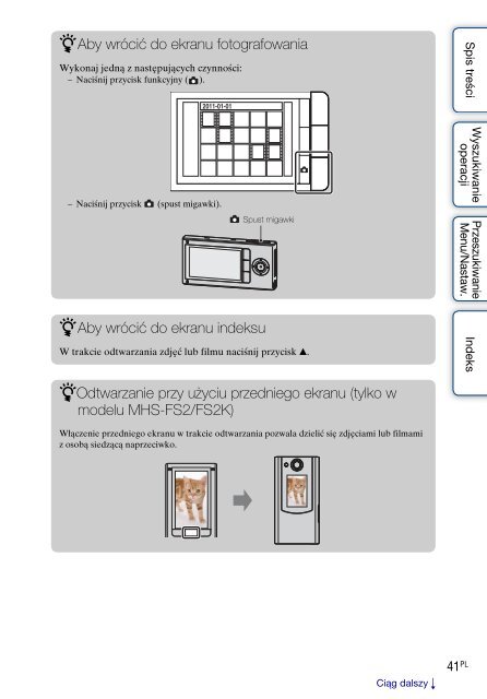 Sony MHS-FS2 - MHS-FS2 Istruzioni per l'uso Polacco