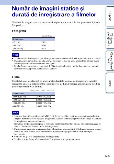 Sony MHS-FS2 - MHS-FS2 Istruzioni per l'uso Rumeno