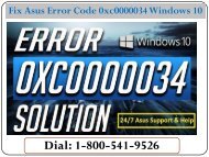Fix Asus Error Code 0xc0000034 Windows 10