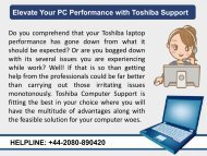 Elevate Your PC Performance with Toshiba Support