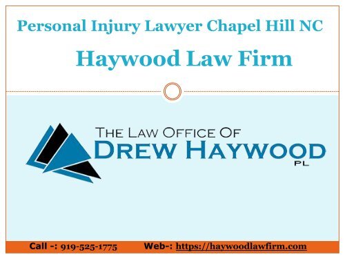 Personal Injury Lawyer Chapel Hill North Carolina