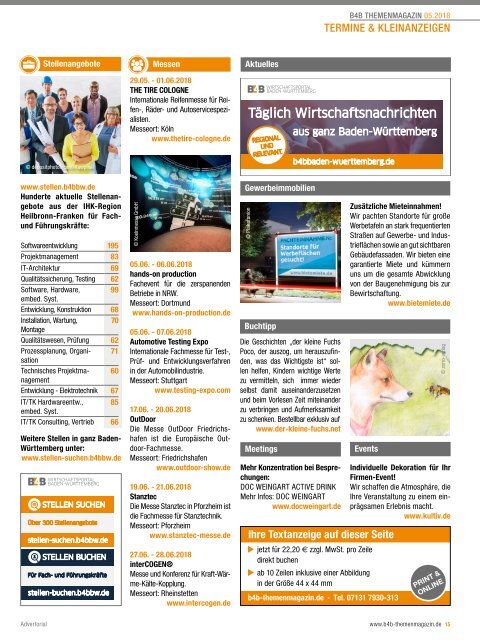 SPEDITIONSGEWERBE & LOGISTIK | B4B Themenmagazin 05.2018