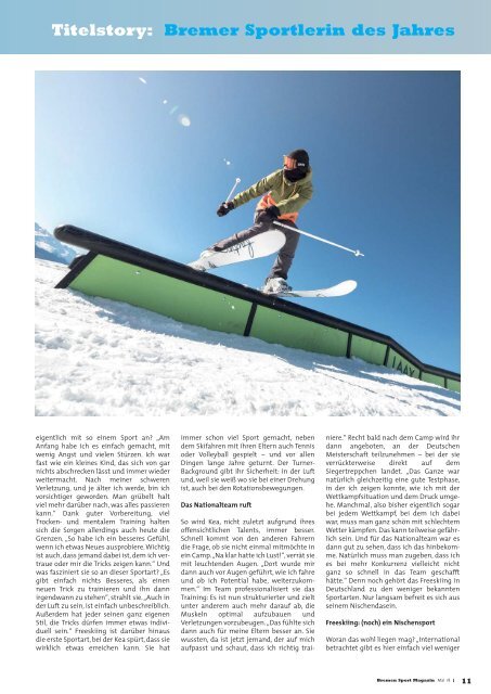 BREMER SPORT Magazin | Mai 2018