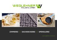 Weglehner Holzbau - Imagebroschüre (©www.kreativbiene.at)