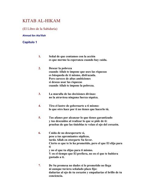 Al Hikam Ibn Ata Illah Pdf