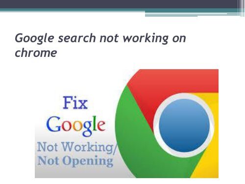 Google search not working on pc (1)