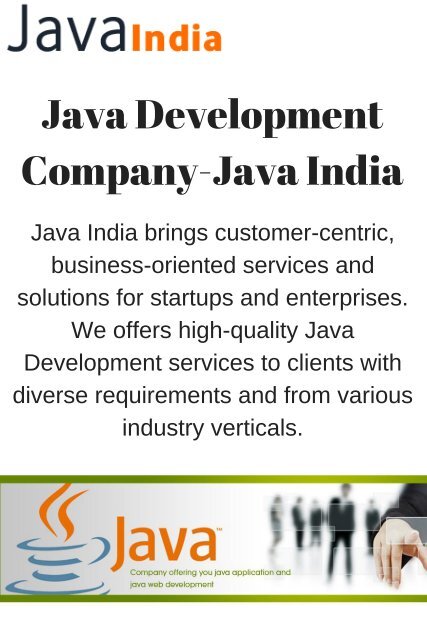 Java Development Company- Java India