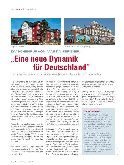 WIRTSCHAFT+MARKT 3/2018