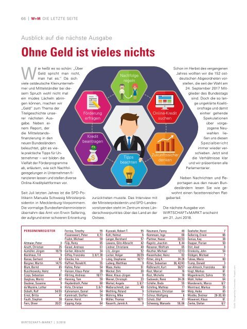 WIRTSCHAFT+MARKT 3/2018