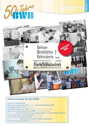 Intern - Berliner Werkstätten für Behinderte GmbH