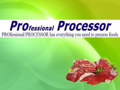 Meat Processing Equipment Proprocessor Com