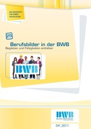 Berufsbilder in der BWB - Berliner Werkstätten für Behinderte GmbH