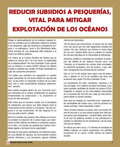 REVISTA PESCA MAYO 2018