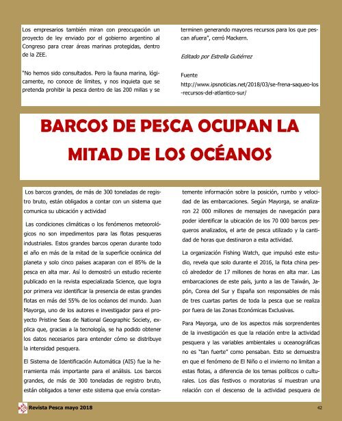 REVISTA PESCA MAYO 2018