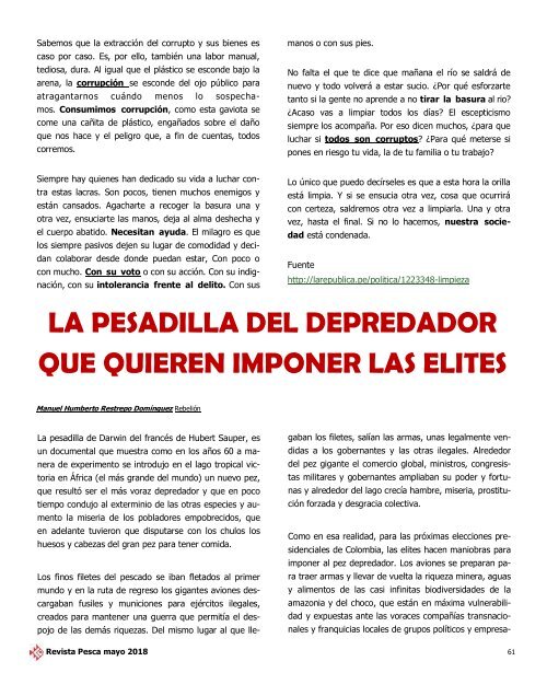 REVISTA PESCA MAYO 2018