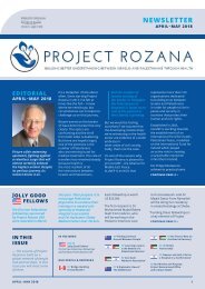 Project Rozana Newsletter April/May 2018