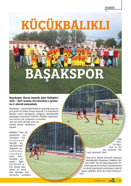 KLASSPOR-TEMMUZ-BURSA