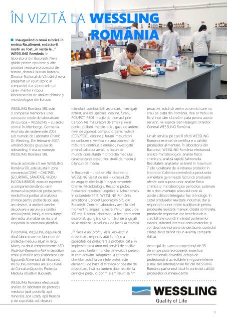 Revista Ro.aliment editia 10 - revista specialistilor din industria alimentar