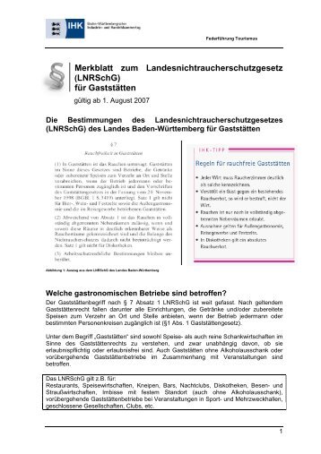 Merkblatt zum Landesnichtraucherschutzgesetz - Baden  ...