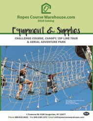 Ropes Course Warehouse Catalog 2018