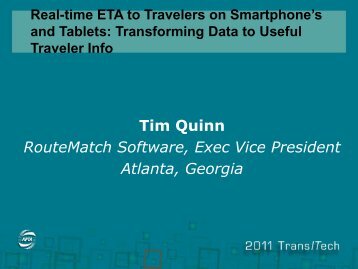 session 4 Quinn Real-time ETA to Travelers