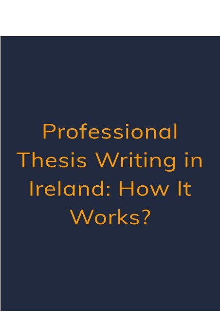 thesis grades ireland