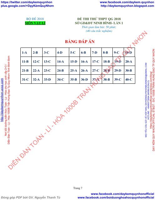 Bộ đề thi thử THPT QG 2018 Các môn TOÁN - LÍ - HÓA Các trường THPT Cả nước CÓ HƯỚNG DẪN GIẢI (Lần 17) [DC28042018]