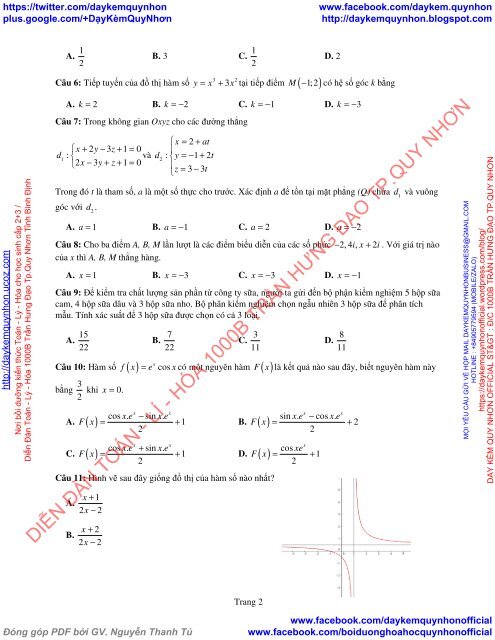 Bộ đề thi thử THPT QG 2018 Các môn TOÁN - LÍ - HÓA Các trường THPT Cả nước CÓ HƯỚNG DẪN GIẢI (Lần 17) [DC28042018]