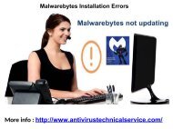 Malwarebytes Installation Errors